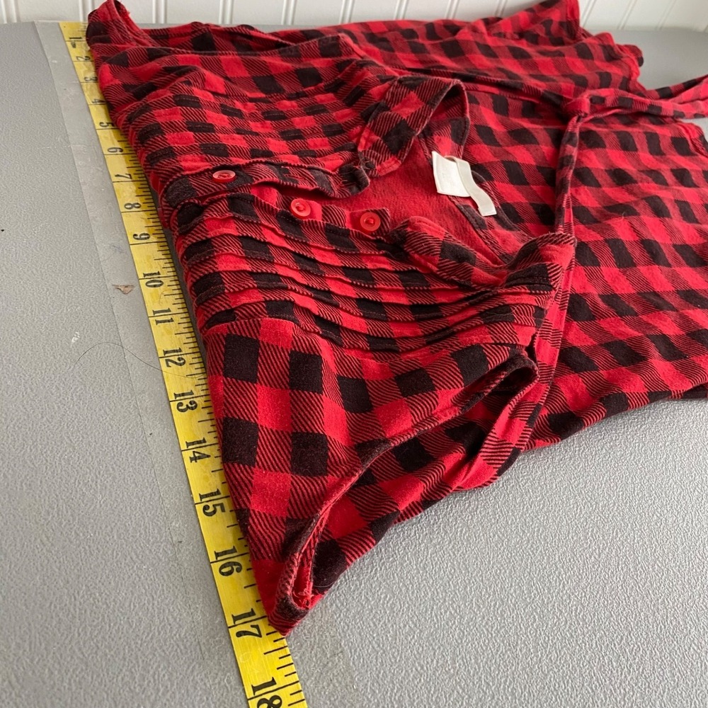 Charlotte Russe Womens Y2K Babydoll Top Size M Tie Back Mall Goth Grunge Plaid - Picture 7 of 9